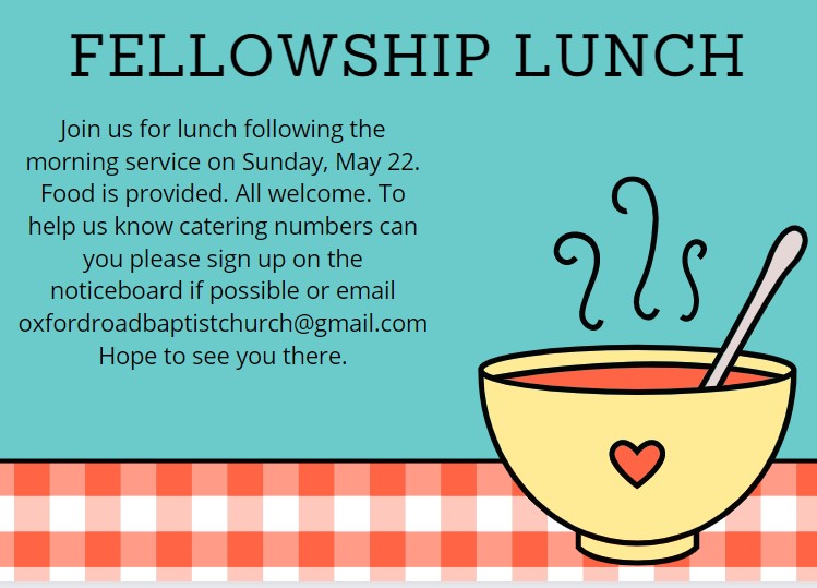 Welcome back fellowship lunch
